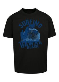 F4NT4STIC Heren Shirt 'Hawaii Surf Beach Summer' enziaan / hemelsblauw / zwart L