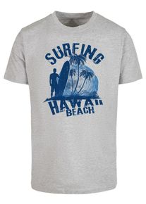 F4NT4STIC Heren Shirt 'Hawaii Surf Beach Summer' blauw / marine / grijs gemêleerd L