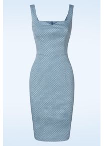 Banned Retro Michaella Polka Dot Etuikleid in Blau