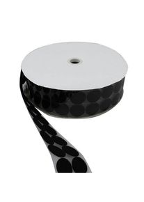 Hook and loop dots roll, loop | 33 mm | black, nylon|polyester