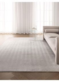 Tapis poil ras Leandro Crème/Beige 80x160 cm - Tapis poil court design moderne pour salon