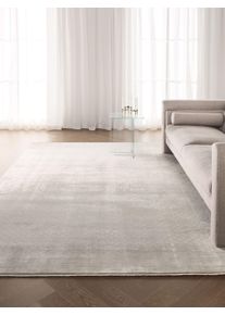 Tapis poil ras Leandro Crème 80x160 cm - Tapis poil court design moderne pour salon