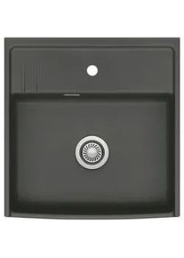 Systemceram Spüle , Schieferfarben , Keramik , 59.5x20.0x61.8 cm , Küchen, Küchenausstattung, Küchenspülen