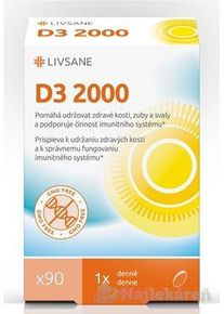 LIVSANE Vitamín D3 2000 IU 90 cps