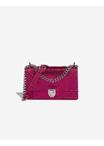 Dior Diorama Small Lizard Hot Pink