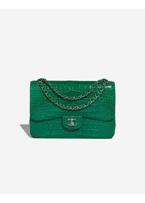Chanel Timeless Jumbo Alligator Mississippi Emerald