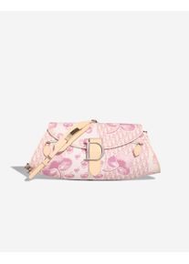 Dior Cherry Blossom Shoulder Bag Canvas White / Pink