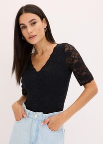 Body koronkowe, czarny, 52/54, bonprix