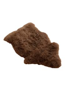 Langharig schapenvacht "Moreno" | 90-100 cm | taupe| allnatura