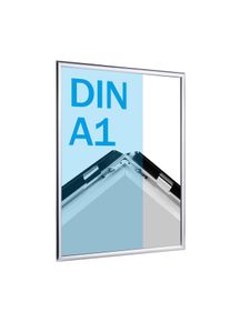 1 Snap frame, aluminium, A1 chrome | 25 mm | Mitred