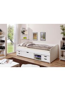 Ticaa Daybett »Micki« mit 4 Schubkästen in weiß, Größe Liegefläche B/L: 90 cm x 200 cm