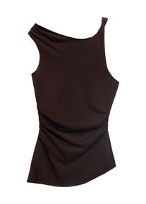 Mango Dames Top 'YENNY' donkerbruin M