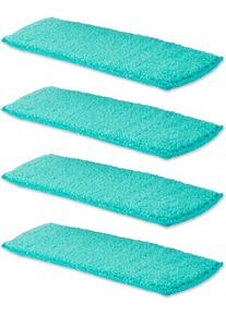 Genius Mikrofaserpad, Mikrofaser, (Set, 4 St., 4-Tlg.), Für Alle Beliebigen Oberflächen Zum Mühelosen Vorreinigen blau , Vorreinigen ohne...