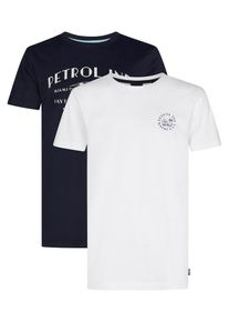 PETROL INDUSTRIES Shirt 'Riviera' navy / wit 152