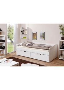 Ticaa Daybett »Micki« mit 2 Schubkästen in weiß, Größe Liegefläche B/L: 90 cm x 200 cm