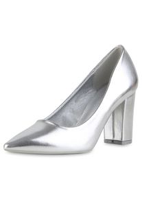 VAN HILL Dames Pumps 'Scarlett' zilver 36