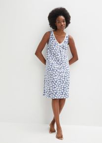 Nachtjapon met viscose - blauw - maat 56/58 (3XL) - viscose - bonprix