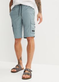 Instap cargo bermuda regular fit - grijs - maat 64 - 100% katoen - bonprix