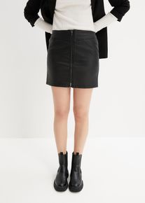 Rok - zwart - maat 34 - imitatieleer - bonprix