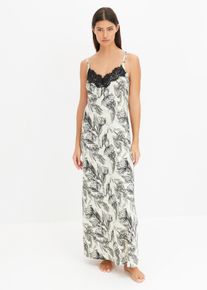 Nachtjapon met viscose - beige - maat 56/58 (3XL) - viscose - bonprix