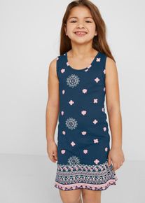 Meisjes zomerjurk van biologisch katoen - blauw - maat 152/158 - 100% katoen - bonprix
