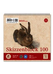 HOHENSTAUFEN Skizzenblock Edition Dürer 20 x 20 cm 100g/m², 100 Blatt,