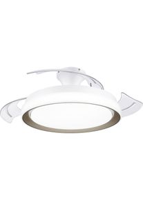 Philips Lighting Bliss LED Deckenventilator Ventilator Leuchte 28W 35W gold wei&szlig;