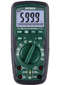 Extech EX520A Hand-Multimeter Messger&auml;t digital CATIV 600V schwarz gr&uuml;n