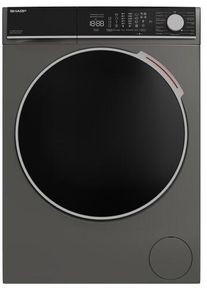 Sharp ES-MNFL814CAA-DE Waschmaschine Frontlader 8kg 1400/min AquaStop Mikroplastikfilter 15 Prgramme espresso grey