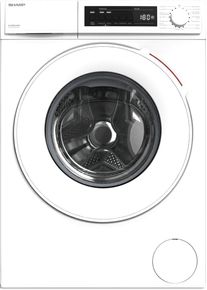 Sharp ES-NFW612CWB-DE 6kg Waschmaschine, 1200U/Min, 60cm breit, AllergySmart, AquaStop, Dampf, weiß