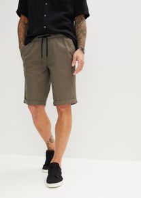 Schlupf-Bermuda aus reiner Baumwolle Regular Fit, grün, Größe 60, 100% Baumwolle, bonprix