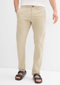 leichte Chino-Hose Regular Fit - grün - Größe 48 mit Baumwolle- bonprix