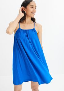 Jerseykleid aus fließender Viskose, blau, Größe 36/38 (S), Viskose, bonprix