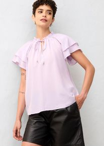 Tunika mit Seidenanteil, lila, Größe 36, Seide, bonprix