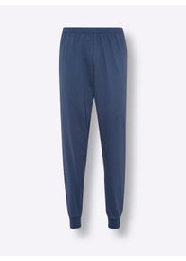 Heren Pyjama in hemelsblauw/donkerblauw ,maat 44/46, WITT, 100% Katoen
