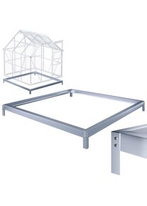 Gardebruk Cimientos de acero para invernadero 190x190x12cm galvanizados