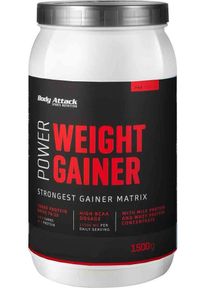 Body Attack Sports Nutrition Body Attack Power Weight Gainer, 1500 g Dose, Strawberry
