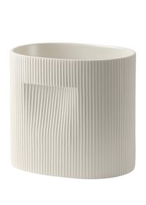 Ridge Planter pot de fleurs muuto Blanc cassé H 24 cm