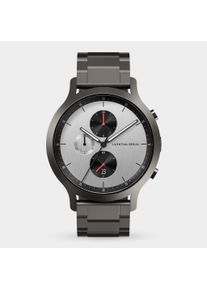 Orologio Cronografo da Uomo - Grigio - Cassa in Acciaio Chirurgico, Vetro Zaffiro, Cinturino in Metallo - Display della Data - 42mm , Movimento al