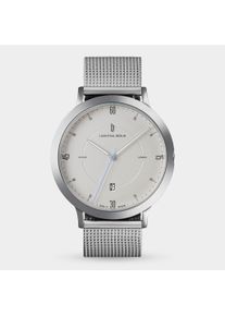 Orologio Automatico da Uomo - Argento - Cassa in acciaio chirurgico - Vetro minerale indurito con zaffiro - Cinturino in Maglia - 38 ore di riserva di