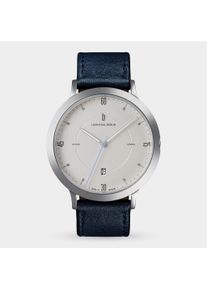 Orologio Automatico da Uomo - Argento - Cassa in acciaio chirurgico - Vetro minerale indurito con zaffiro - Cinturino in Pelle - 38 ore di riserva di