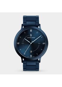Orologio Automatico da Uomo - Blu - Cassa in acciaio chirurgico - Vetro minerale indurito con zaffiro - Cinturino in Metallo - 40 ore di riserva di