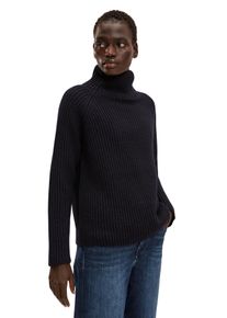 Drykorn ARWEN Trui met col in wol-alpacamix in blauw, maat XL