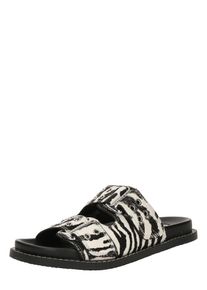 Steve Madden Dames Muiltjes 'Agent-L' zwart / wit 40