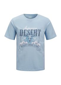 JJ Rebel T-Shirt 'JREBGARBO' Herren blau / hellblau / weiß Größe S