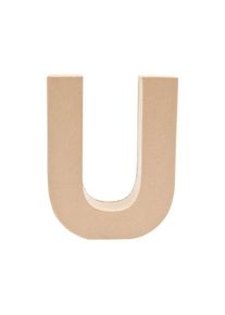 Rico Design Lettera U in cartapesta 17,5 cm