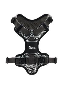 Hunter Harness Divo Reflect Hondentuig (Hals 19-32 cm - Bauch 34-47 cm |zwart/grijs)