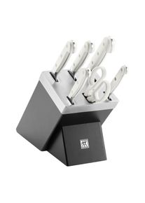 Zwilling Pro le blanc 7-pcs, Bloc de couteaux, Noir mat