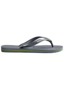 Havaianas Brasil Logo Sandals (39/40, grey)