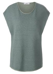 Peter Hahn - Slip-over met verbrede schouders, groen, Maat 36, scheerwol